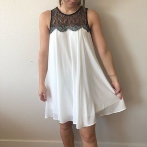 Soprano Black and white mini dress